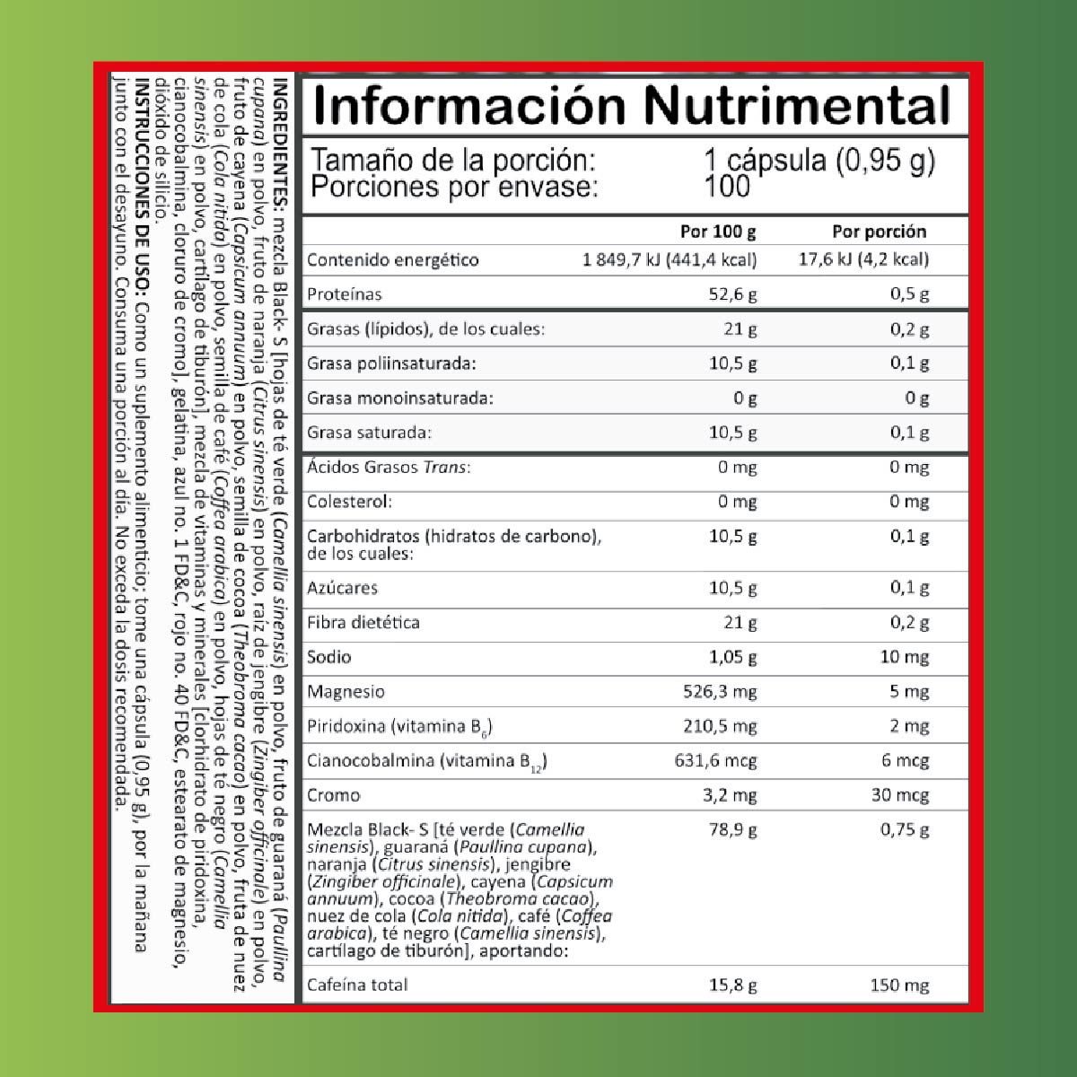 Black Spider 100 caps