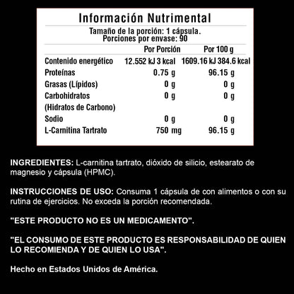 ACS L-Carnitine 90 Caps