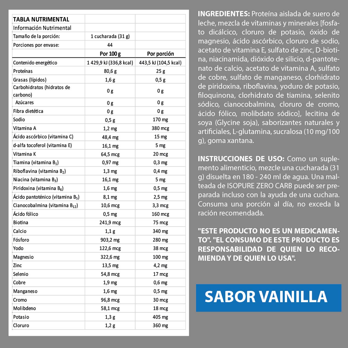 Isopure Zero 3 lb