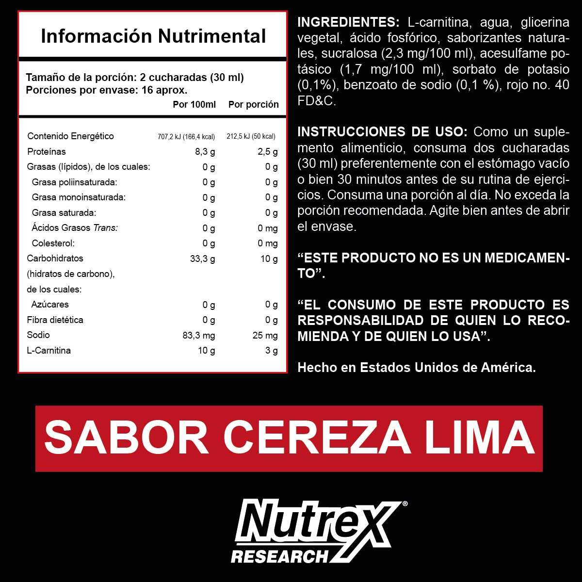 L-Carnitine 3000 16 oz