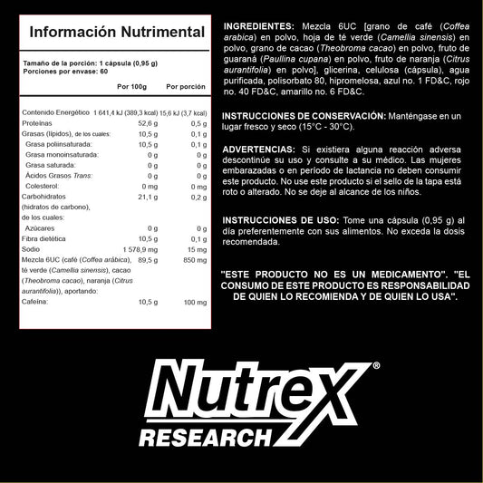 Lipo 6 Black UC 60 Caps